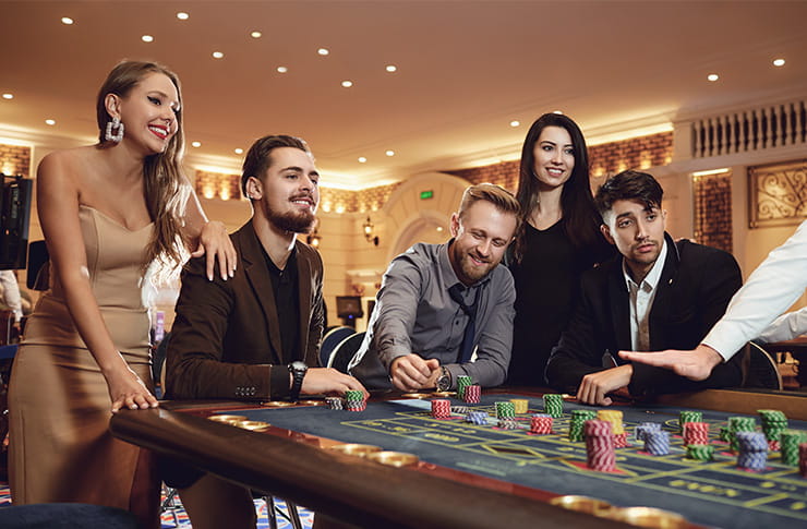 People Playing a Casino Table Game