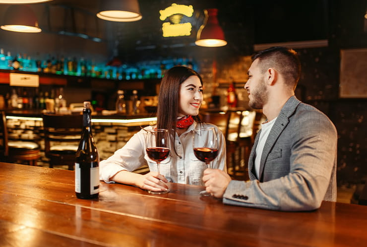 A Couple at a Pala Casino Restaurant