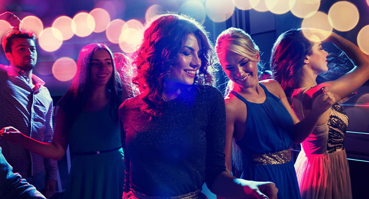 Party People Dancing at a Rolling Hills Club