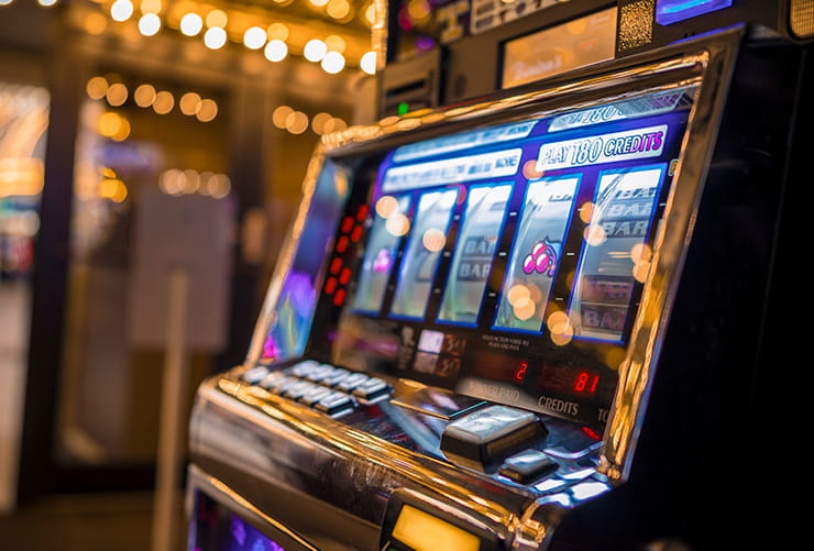 A Slot Machine at Viejas Casino